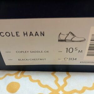 Cole Haan Black Chestnut Oxfords